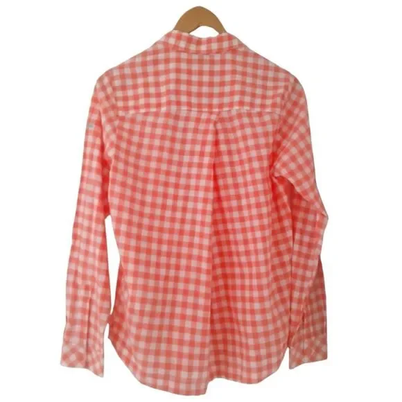 Columbia Women's Camp Henry III Long Sleeve Shirt Gingham Cotton LIght-Weight - Picture 7 of 13
